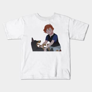 Ivy petting a dog screenshot Kids T-Shirt